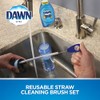 Dawn - Cepillo para Polvo de Limpieza para pajitas Reutilizables,
