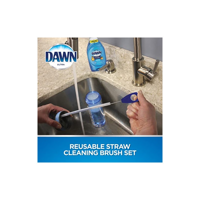 Dawn - Cepillo para Polvo de Limpieza para pajitas Reutilizables,