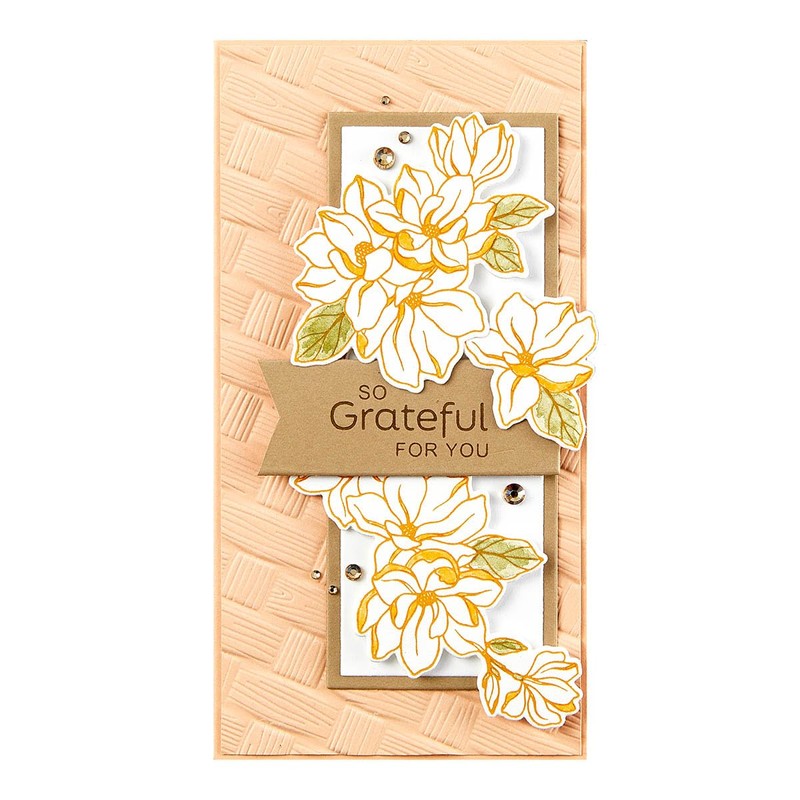 Spellbinders Woven 3D Embossing Folder, Plastic