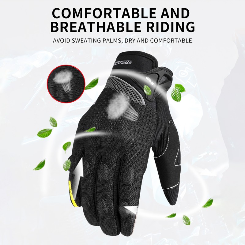 BSDDP Motorcycle Riding Gloves Anti-slip Off-road Four Seasons Outdoor Mountaineering