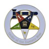 Order of the Eastern Star Matron White Masonic Auto Emblem