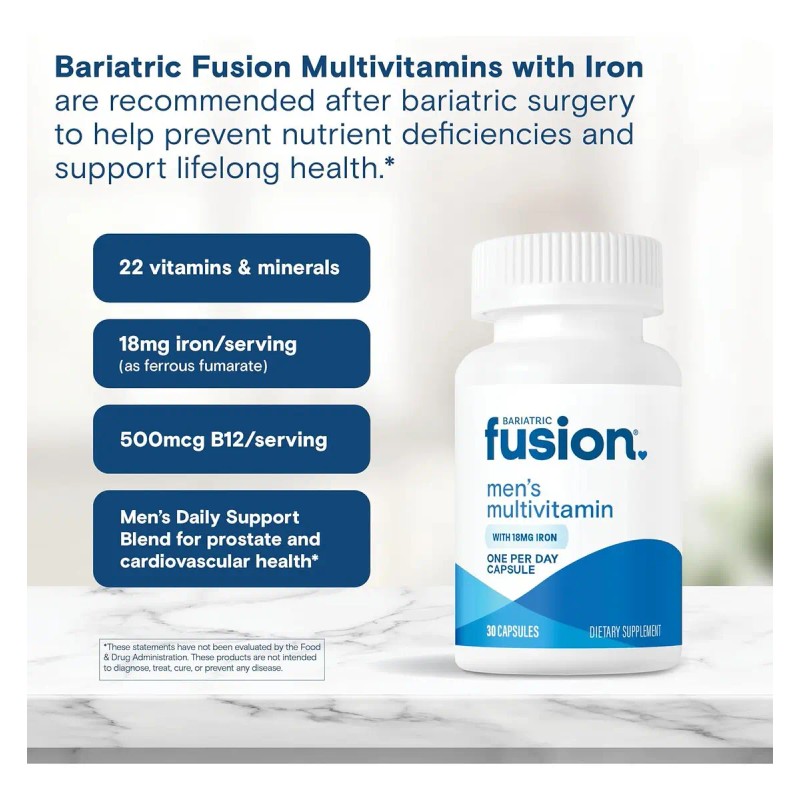 Bariatric Fusion Multivitamínico Post Cirugía Bariátrica Hombre Cápsulas