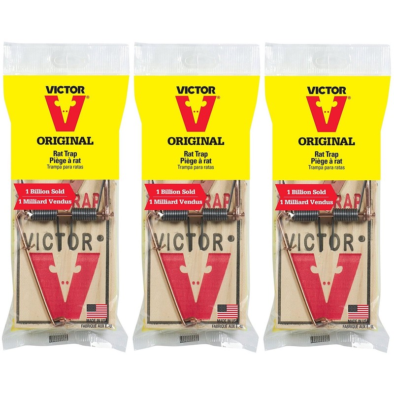 Victor Metal Pedal Rat Trap - M201 (Pack of 3)