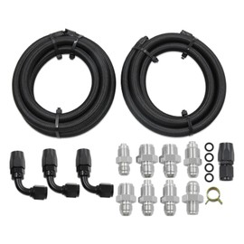 Gxencks Universal Power Steering Pump Hose Kit return to reservoir Hose Kit 551082 AN6 Power Steering Pump Hose Fitting Kit Fit For LS Swap LS1 LS3