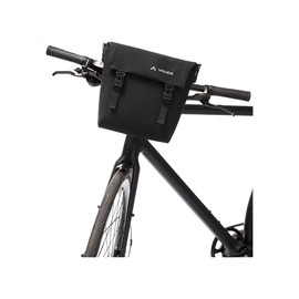 VAUDE Augsburg IV S Handlebar Bag for Bicycle with Removable Carry Strap Waterproof Bicycle Bag Black