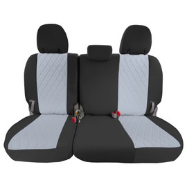 FH Group Custom Fit Neoprene Seat Covers for 2011-2020 Toyota Sienna with Water Resistant Neosupreme Insert - 3rd Row Gray