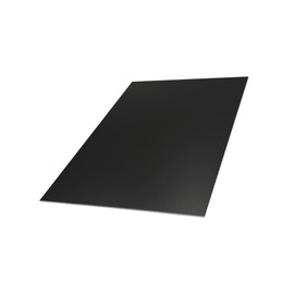 Aluminium sheet strips, black, aluminium Ral 9005 deep black, 1.0 mm, sheet metal strips, 1000 x 180 mm aluminium sheet cut, aluminium sheet black matt