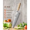 XINZUO Damascus 8.3 Inch Kiritsuke Chef Knife,Hand Forged High Carbon