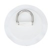 4PCS D Ring Patch PVC Round Shape Strong Stainless Steel