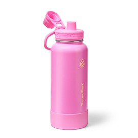 ThermoFlask 32 oz Double Wall Vacuum Insulated Stainless Steel Water Bottle with Spout Lid, Shocking Pink