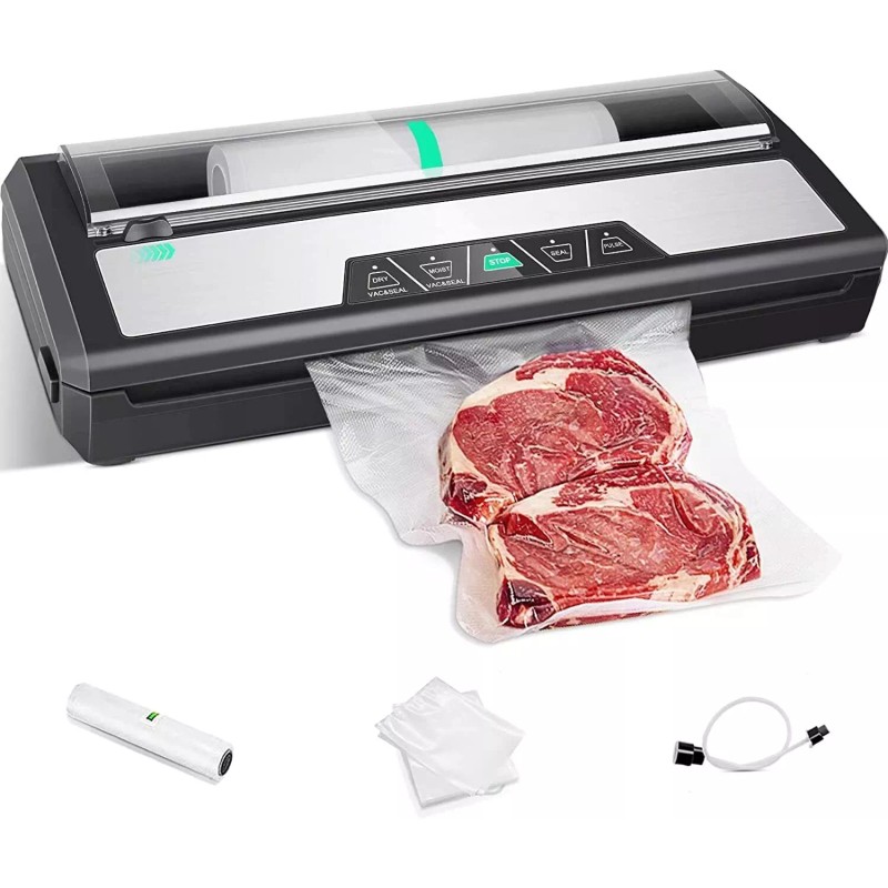 Blusmart Vacuum Sealer Machine 80Kpa Stainless Steel Automatic Food Sealer
