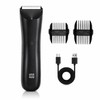 Waterproof Body Hair Trimmer for Full-Body Grooming – Ceramic Blade