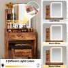 LIKIMIO Small Makeup Vanity Desk with Mirror and Lights, Vanity