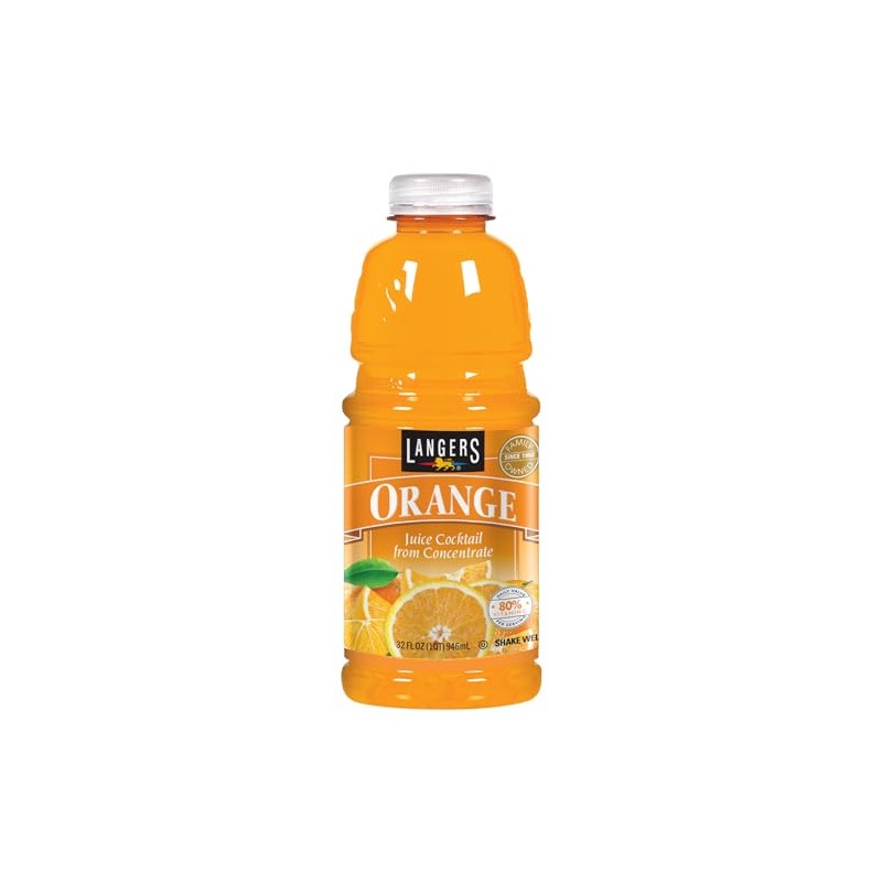 Langers Orange Cocktail, 32 Fl Oz (Pack of 12)