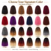 XSASLYET Marley Twist Braiding Hair, Cuban Twist, 18 In,8 Packs,T1B/350