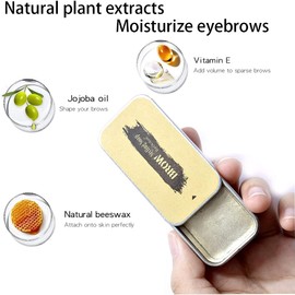 Jabón Para Cejas Kit de Jabón Para Peinar Las Cejas Gel Para Cejas de Ajuste Resistente Al Agua de Larga Duración Para Maquillaje de Cejas, Cejas Naturales, Bálsamo de Maquillaje Para Cejas Plumosas 3D