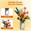 Flower Bouquet Building Set for Adults, 890 PCS Botanical Collection-Inspired