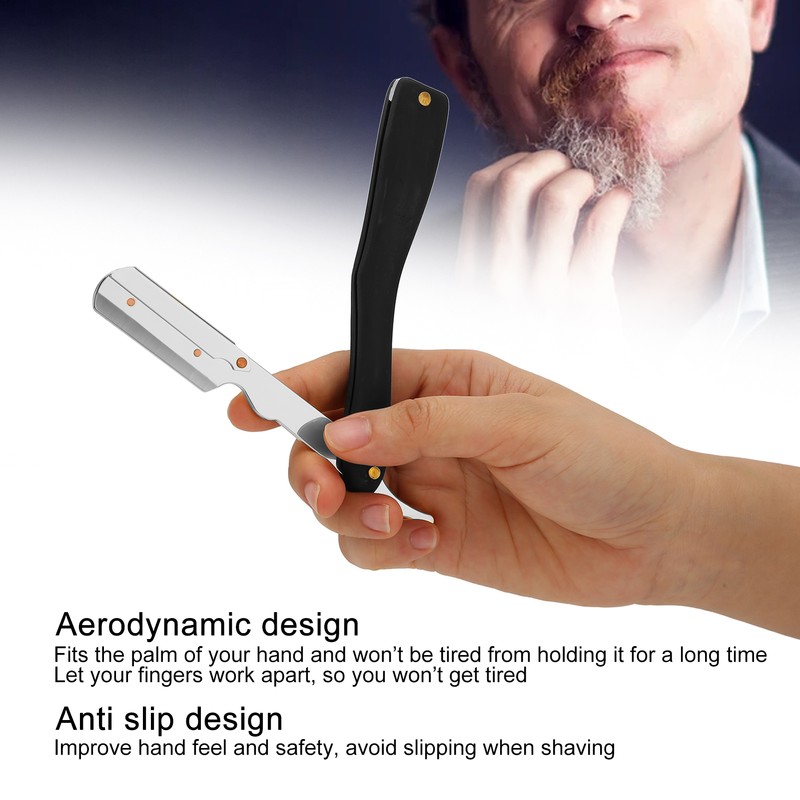Professional Straight Edge Barber Razor Without Blade Lightweight Salon Quality