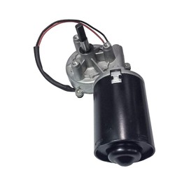 BEMONOC Garage Door Motor 30 Watts 24V DC Right Angle Reversible Electric Gear Motor with Double Flat Shaft 50 RPM High Torque for DIY Engine