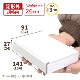 Earth Cardboard Shipping Box for Unregistered Mail, Standard Size, Minimum 30 Sheets, 134×82×24mm, White, Small, Cardboard Packaging, ID0691