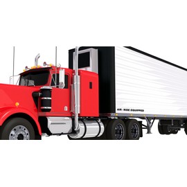 Set of 2 Air - Ride Equipped Decals For Commercial Trucks Vans Pick up Semi Truck Car Window Vinyl Decal Stickers (20" x 1.5")