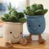 OUKEYI 9.8 inch Succulents Plush Toy, Flower Pot Stuffed Plushie