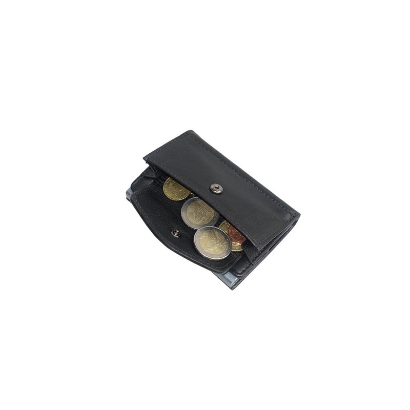 orso Bruno original Slim Wallet Lux Line, Cowhide nappa black