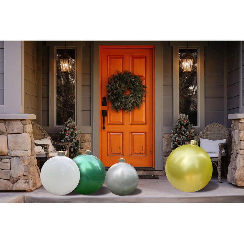 Bolas decorativas inflables grandes de 22 pulgadas, 2 paquetes, bolas