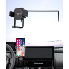 Masergogo Car Phone Holder for 2023-2025 Toyota BZ4X/2023-2025 Subaru Solterra, 360° Rotation, 8/12.3 inch Screen Fixed Clip, Auto Accessories Navigation Bracket