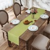 Table Runner Outdoor Sage Green Hessian Style Farmhouse Rustic Table