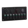 Riloer 8 Gang Rocker Switch On Off Panel Switch Overload