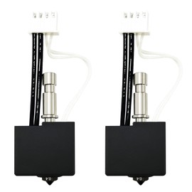 RugooSpink 2PCS Hardened Hotend for Kobra S1 Combo with 200K Thermistor 0.4MM Hot End Extruder Hotend for Kobra S1 Assembly Print Head Replacement for Anycubic 3D Printer