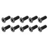 METALLIXITY 50pcs M4 x 12mm Flat Head Screws Carbon Steel