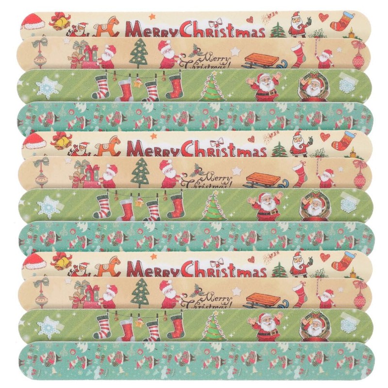 Nail 24 Pieces Christmas Nail Files Nativity Accessories Nail Technique