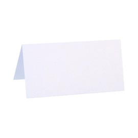 PATIKIL 25 PCS Table Name Place Cards Favor Decorations Foldable Blank Cards for Wedding Reception Seating Cards White