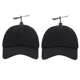 GEANBAYE 2Pack Funny Baseball Style Multicolor Optional Propeller Hat for Men Women