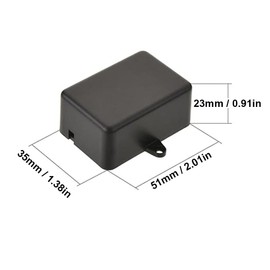 Project Boxes 51x35x23mm Black ABS Enclosure Insulated Junction Box for Electronics Electronics Electronics Power Instrument Wall Mount 4 Pack
