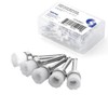 100pz Cepillos Profilaxis Dental Tipo Copa Cerdas Nylon Suave Transparente