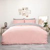 Brentfords Plain Dye Duvet Cover Quilt Bedding Set With Pillowcase,