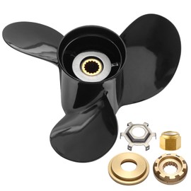 Wvkeosc 13 x 19 Aluminum Boat Propeller for Mercury Engines 40 50 60 70 75 80 90 100 115 125 140 150HP 48-77346A45 15Spline Tooth RH