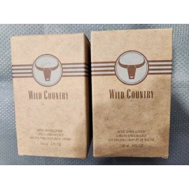 Avon 2 AVON WILD COUNTRY AFTER SHAVE LOTION 4 FL OZ EACH RARE DISCONTINUED 1996 AVON