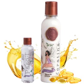 RITUAL BOTANICO Keratina Organica 250 ML - 12 Aceites Naturales y Aminoácidos que aportan brillo, sedosidad y nutrición. Keratina para alisar el pelo entre 4-6 meses. Con Argán, Té Verde, Karité,