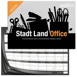Inspiracles City Country Office, Office Gadgets - Ideal Office Toy and Anti-Stress Gift, Home Office Gadgets, City Country River DIN A4 Pad, 50 Sheets for Officials and Colleagues