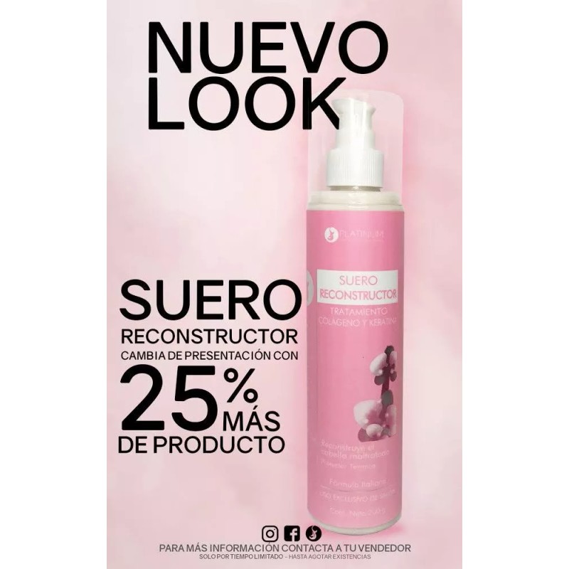 Platinum Tratamiento Suero Reconstructor Con Colágeno Y Keratina