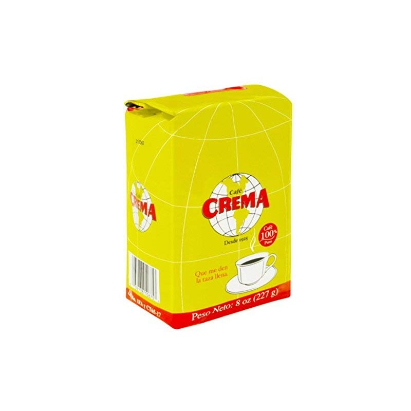 Café Crema Ground Coffee from Puerto Rico, 8 ounce bag