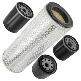 Caltric Air and Oil Filter for John Deere 2032R 2038R 3025E 3036E CUT