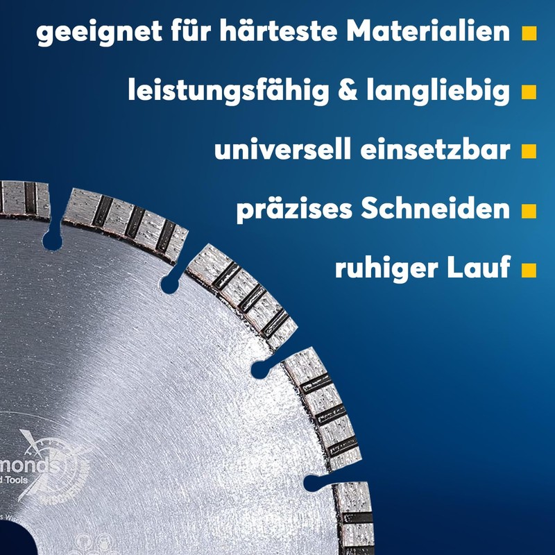 Diamond Cutting Disc Concrete 230 mm x 22.23 mm Laser
