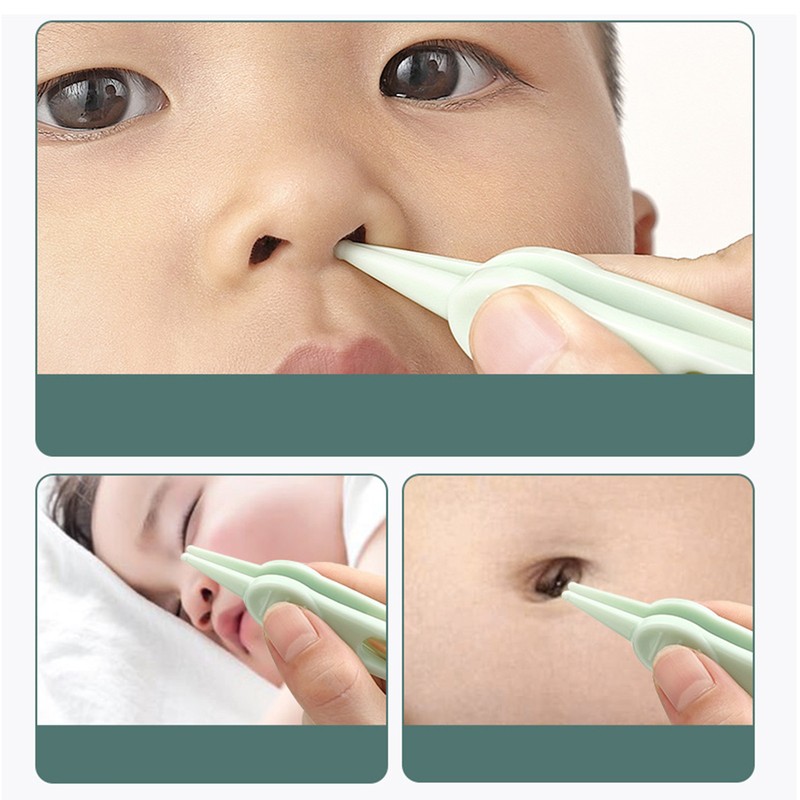 LED Lighted Earpick Set Ear Wax Removal Noseclip Forceps Bright