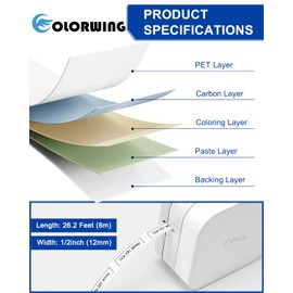 Label Maker Tape Compatible with Brother P Touch Tape 12mm 0.47 Laminated White Tape Tze Refills TZe-231 TZ-231, Work for Brother PTouch PT-D210 D220 H110 H111 D400 D410 1280, 4-Pack