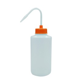 安元化成 NT洗浄瓶 カラーキャップB-II(広口)型 500ml オレンジイエロー #2